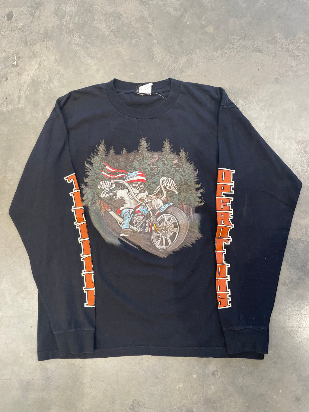 Vintage Black Harley-Davidson Long Sleeve