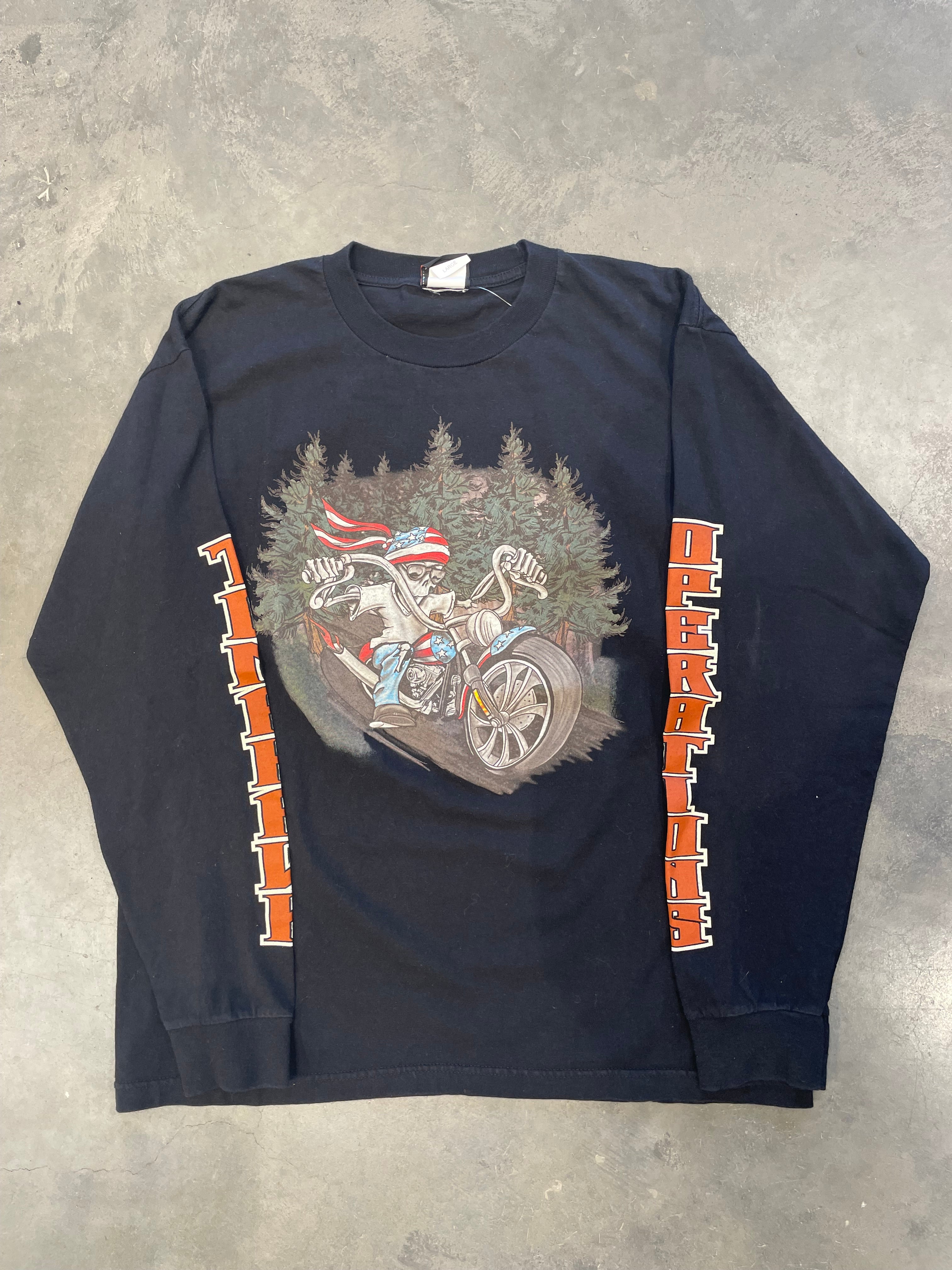 Vintage Black Harley-Davidson Long Sleeve