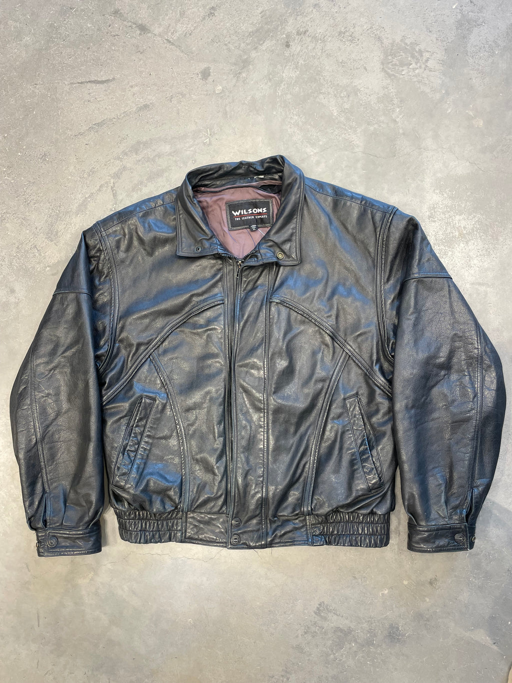 Vintage 90s Black Leather Jacket
