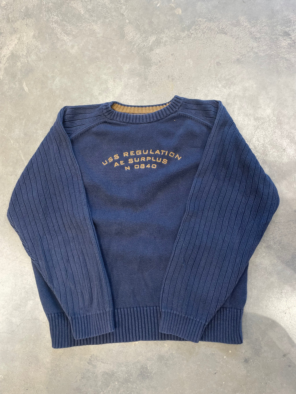 Vintage Y2K Navy American Eagle Sweater