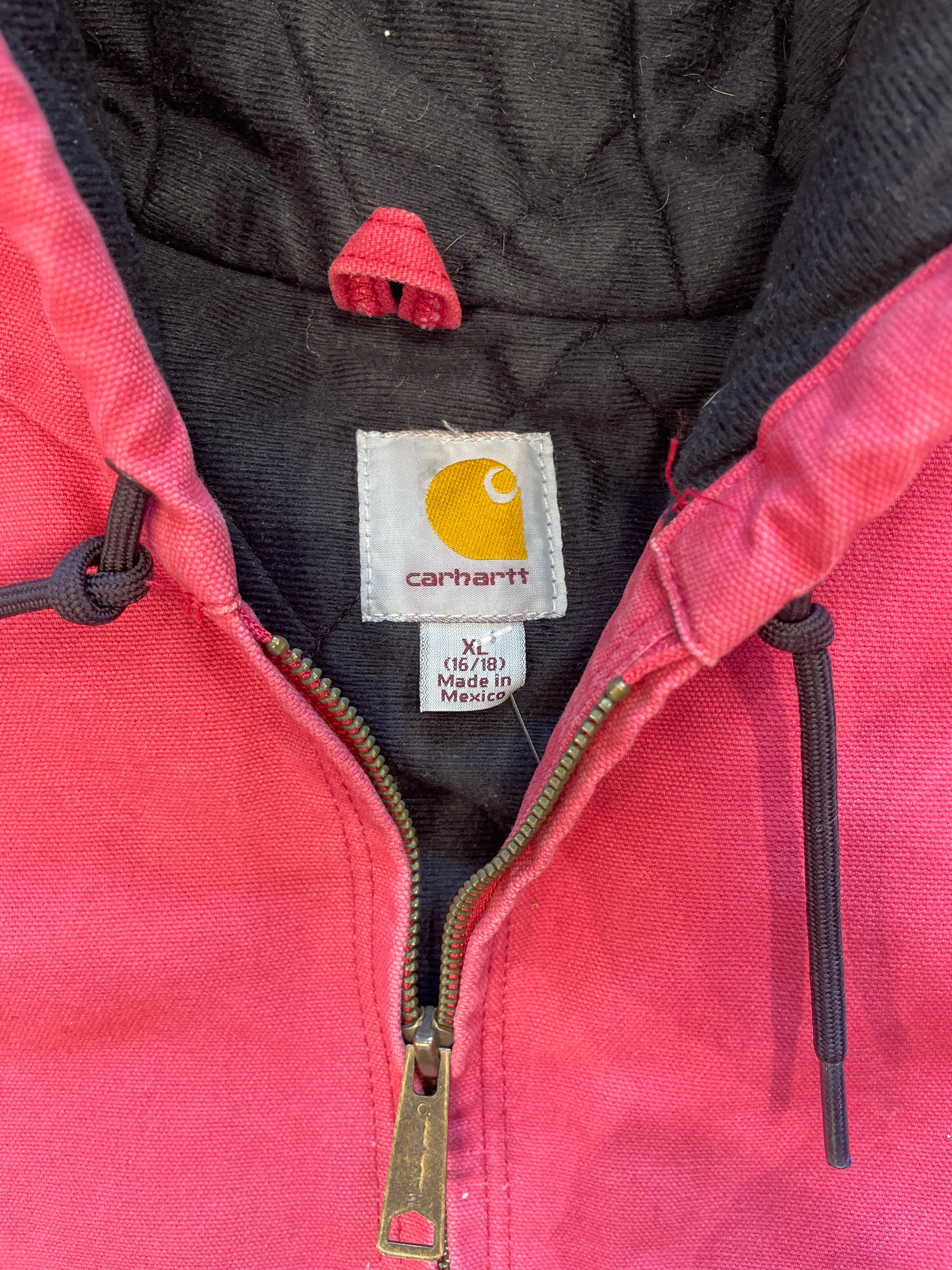 Vintage Y2K Pink Carhartt Hooded Jacket