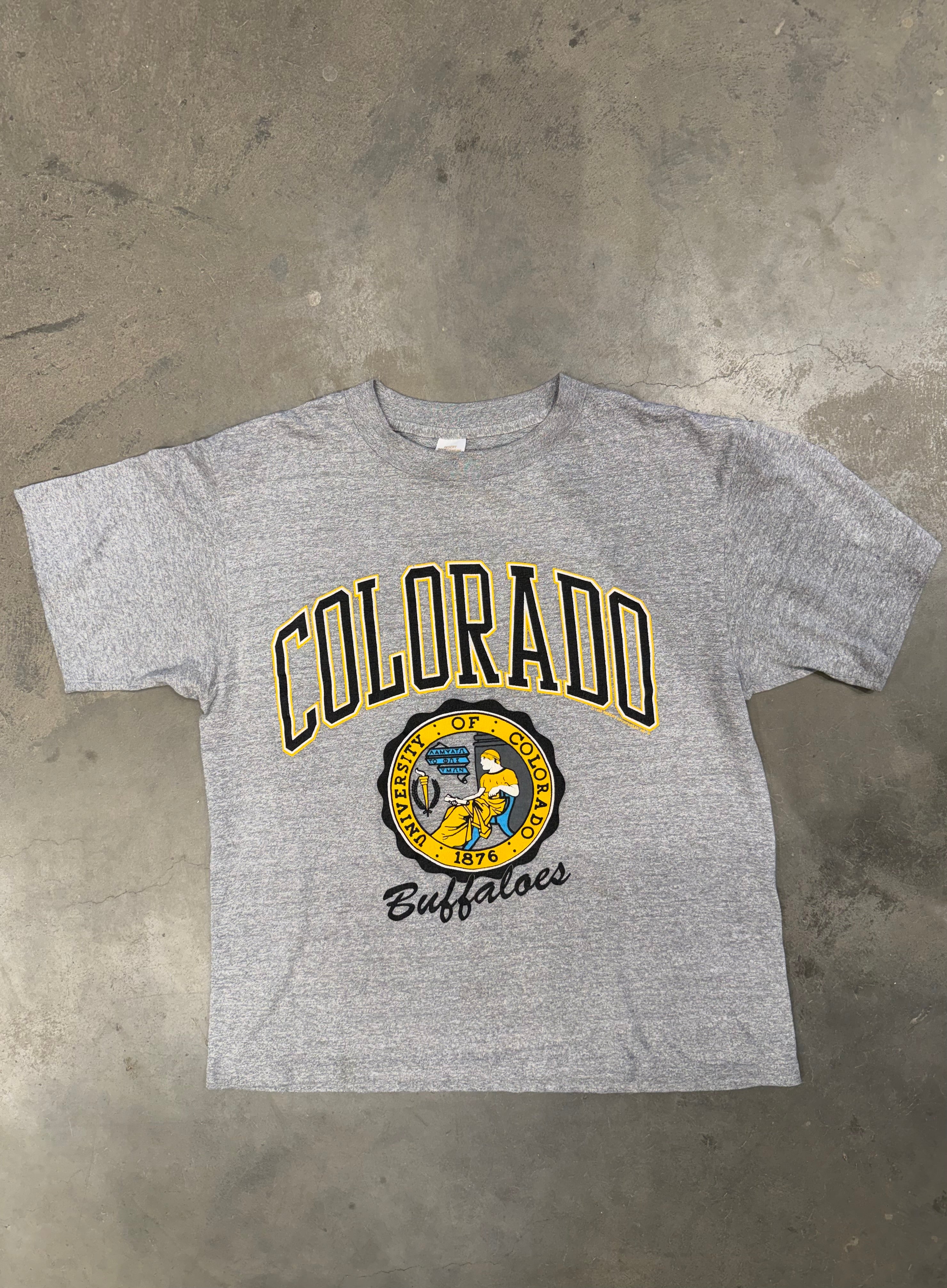 Vintage 90s Grey Colorado University Buffalo