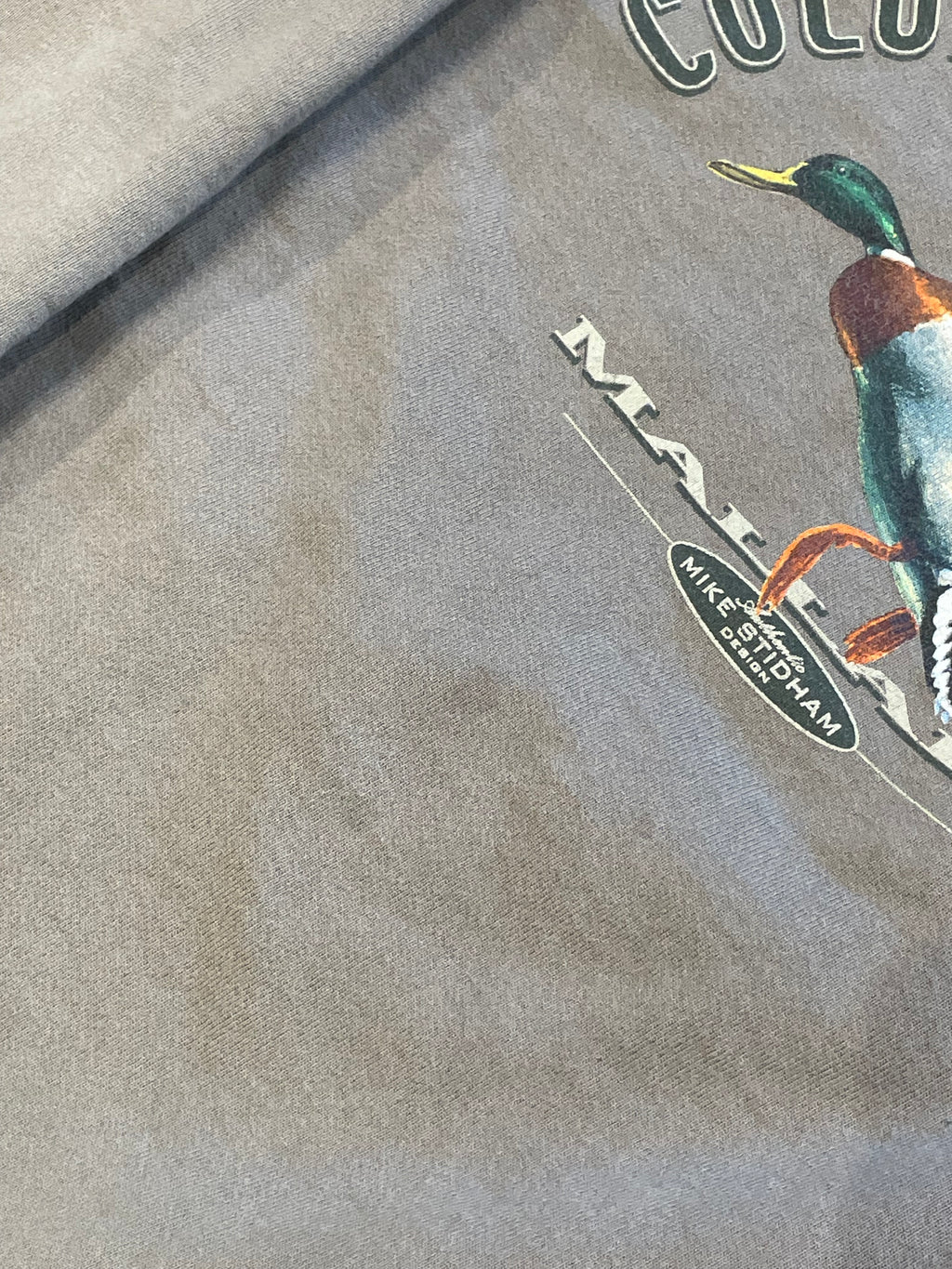 Vintage 90s Green Columbia Duck Sweatshirt