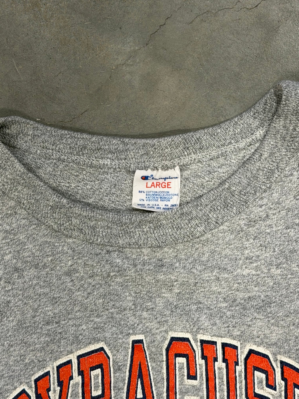 Vintage ‘88 Grey Syracuse Football Champion Tee