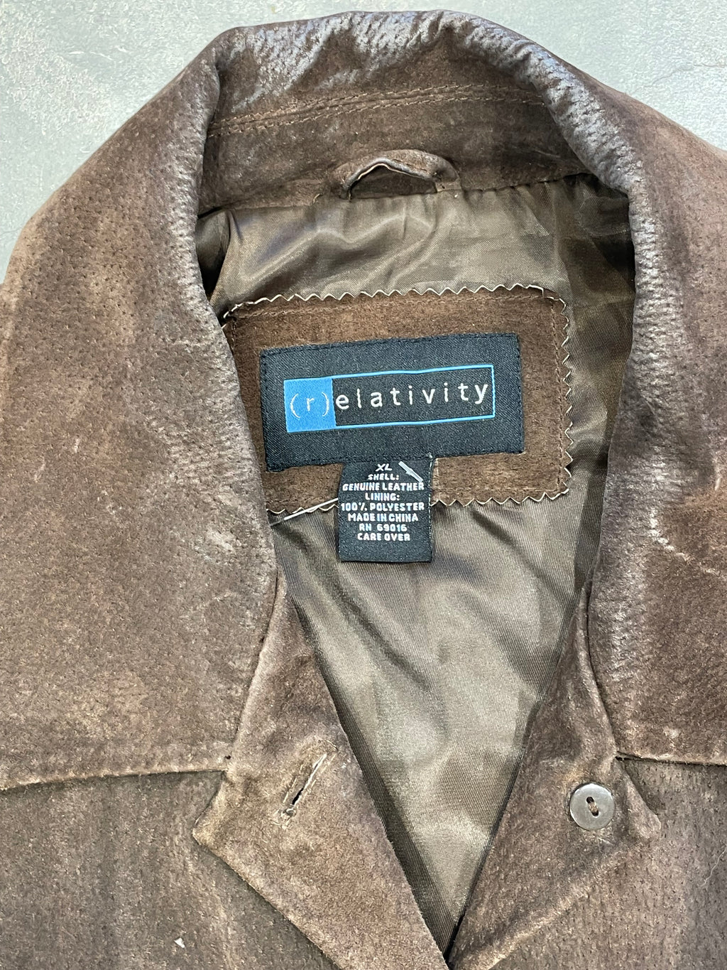 Vintage 90s Brown Leather Jacket