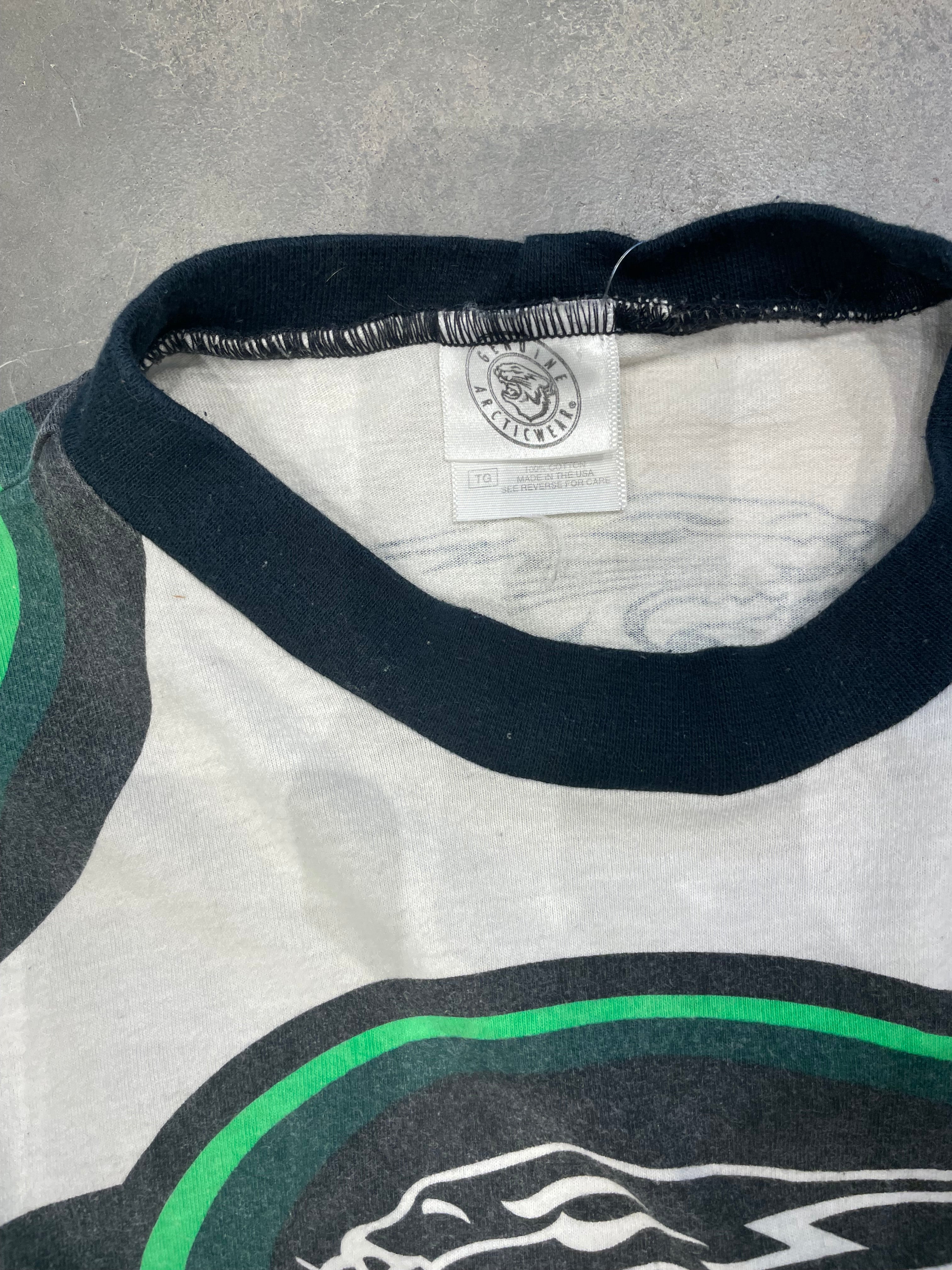 Vintage 90s Green Arctic Cat Racing Jersey Long Sleeve