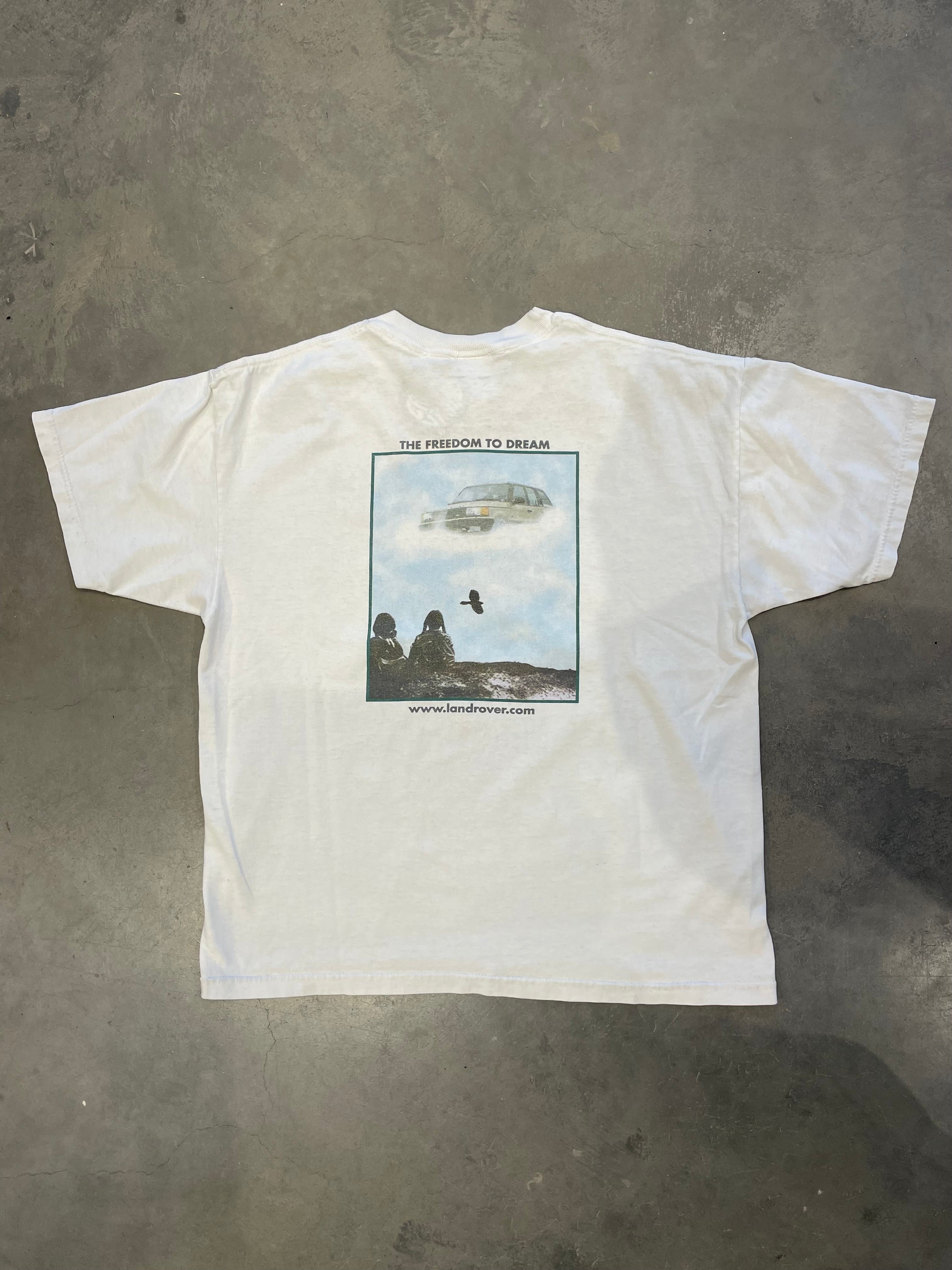 Vintage Y2K White Land Rover Tee