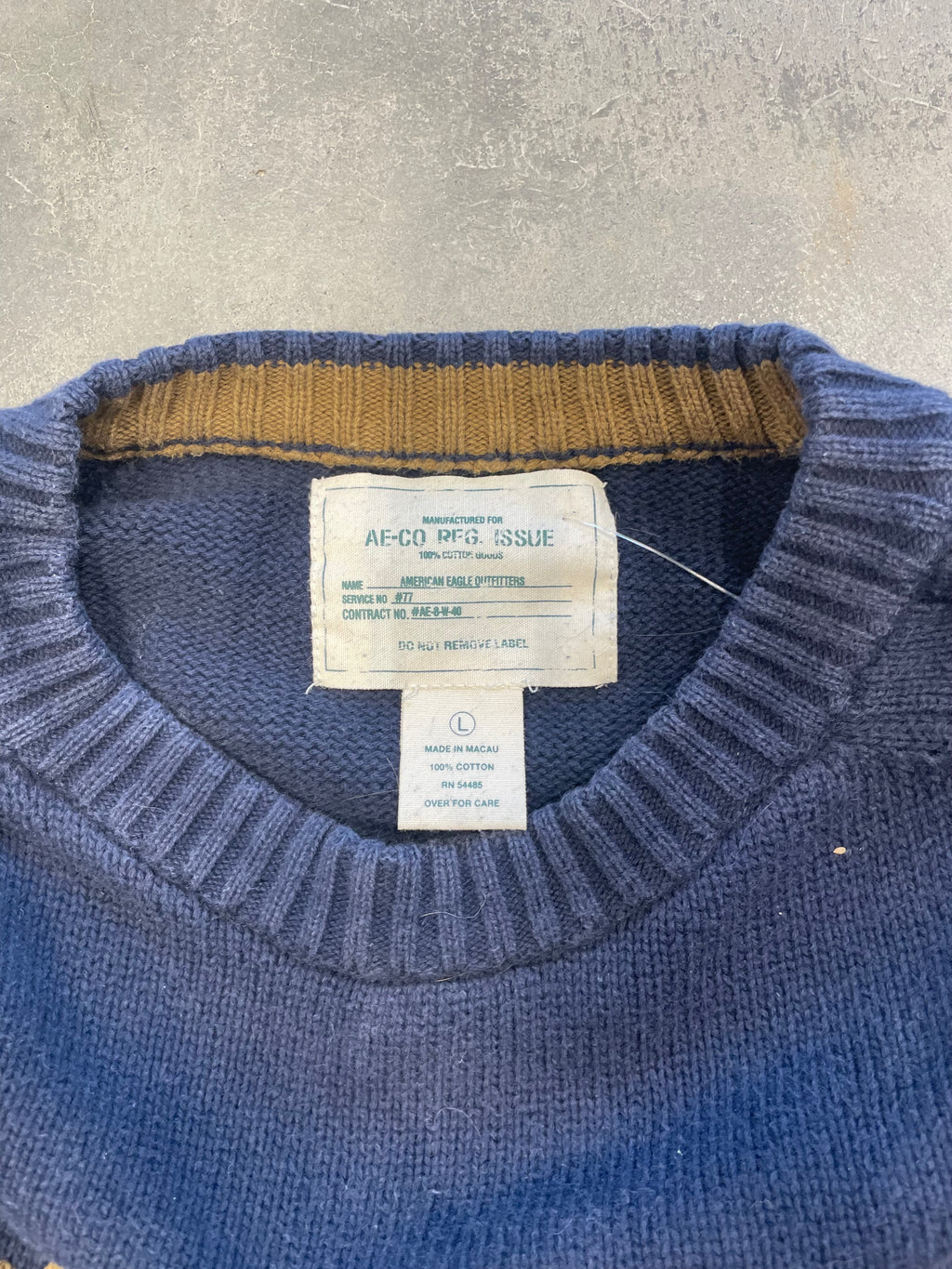 Vintage Y2K Navy American Eagle Sweater