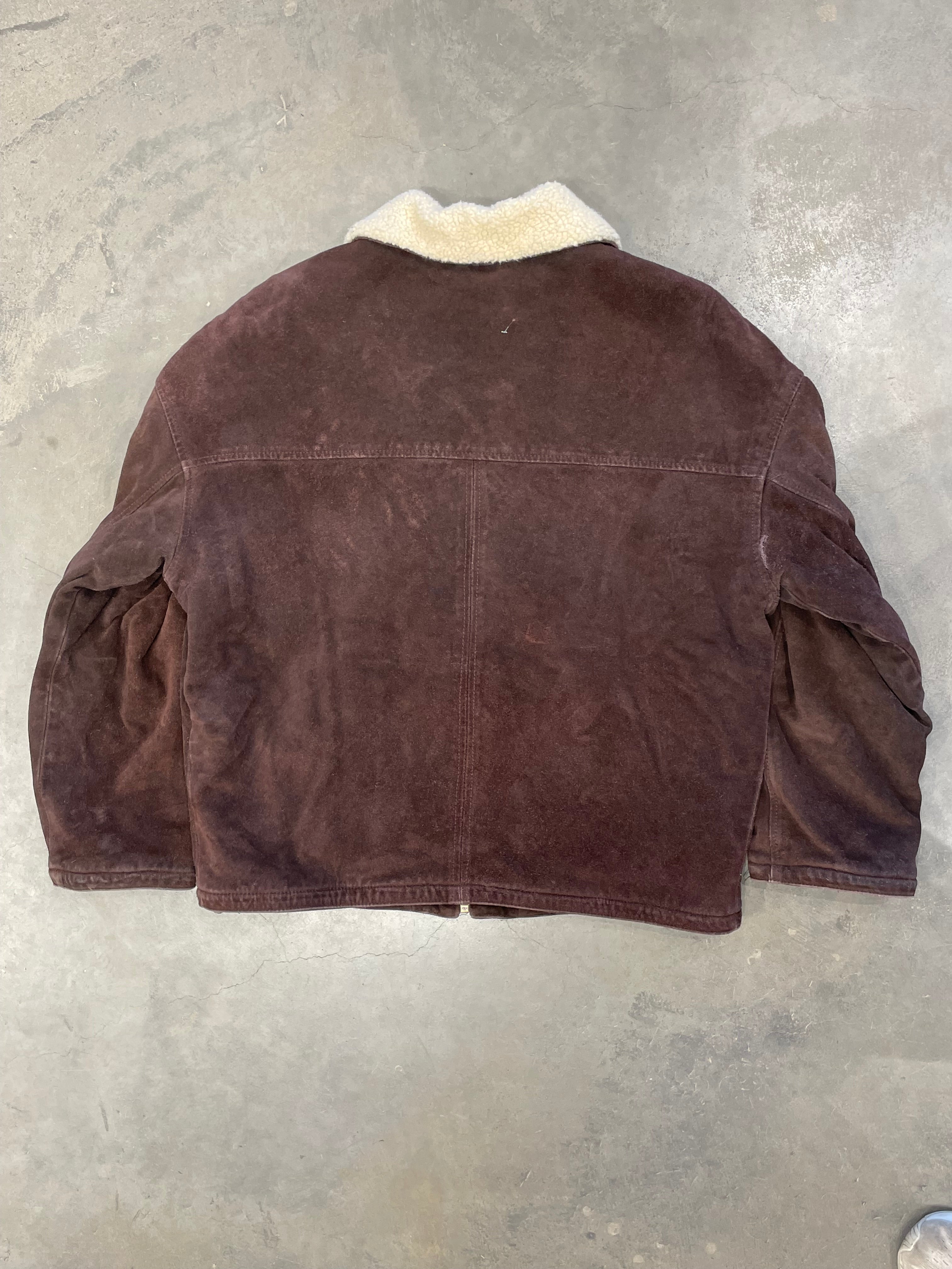 Vintage Y2K Brown Leather Jacket