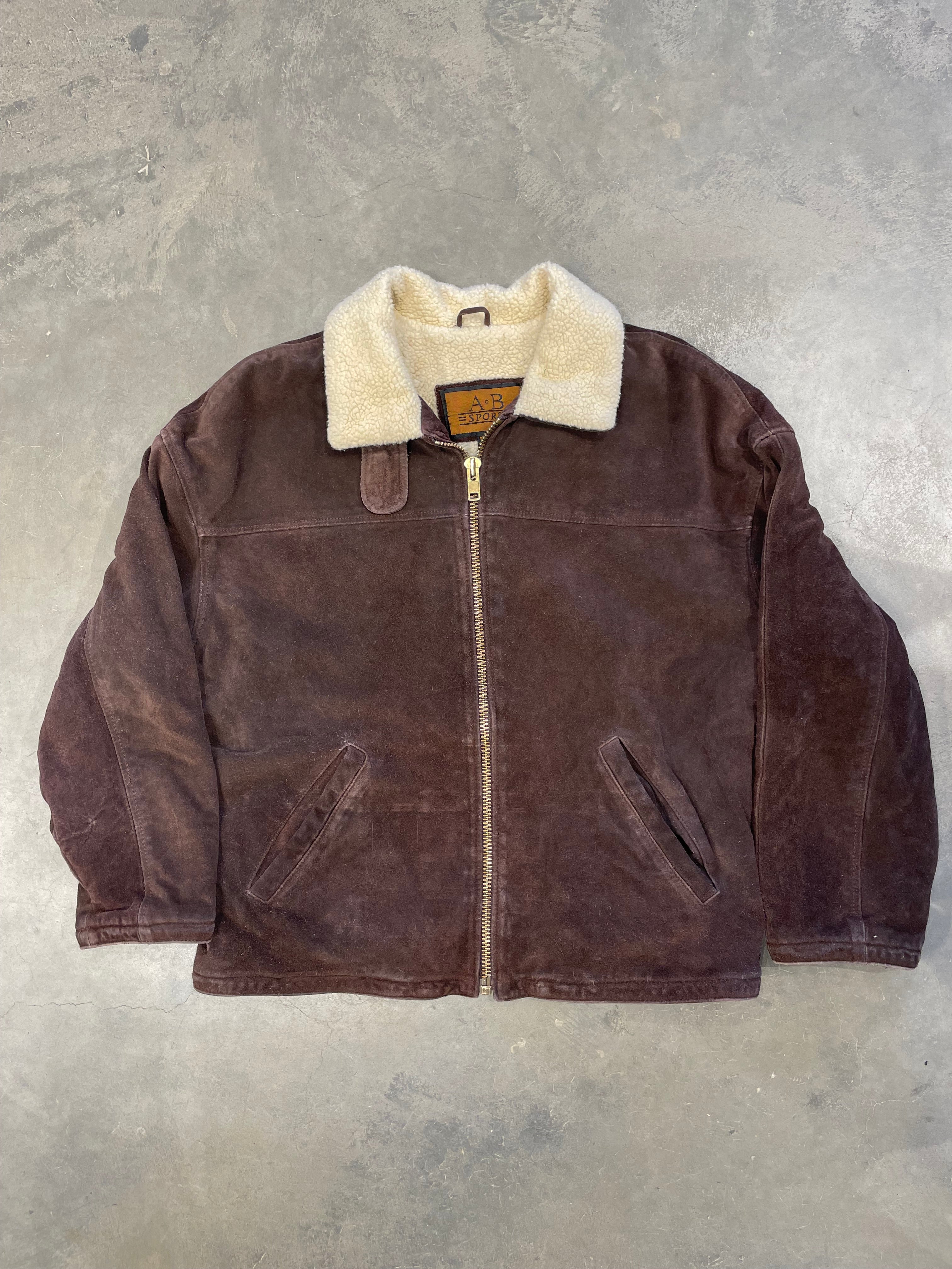 Vintage Y2K Brown Leather Jacket