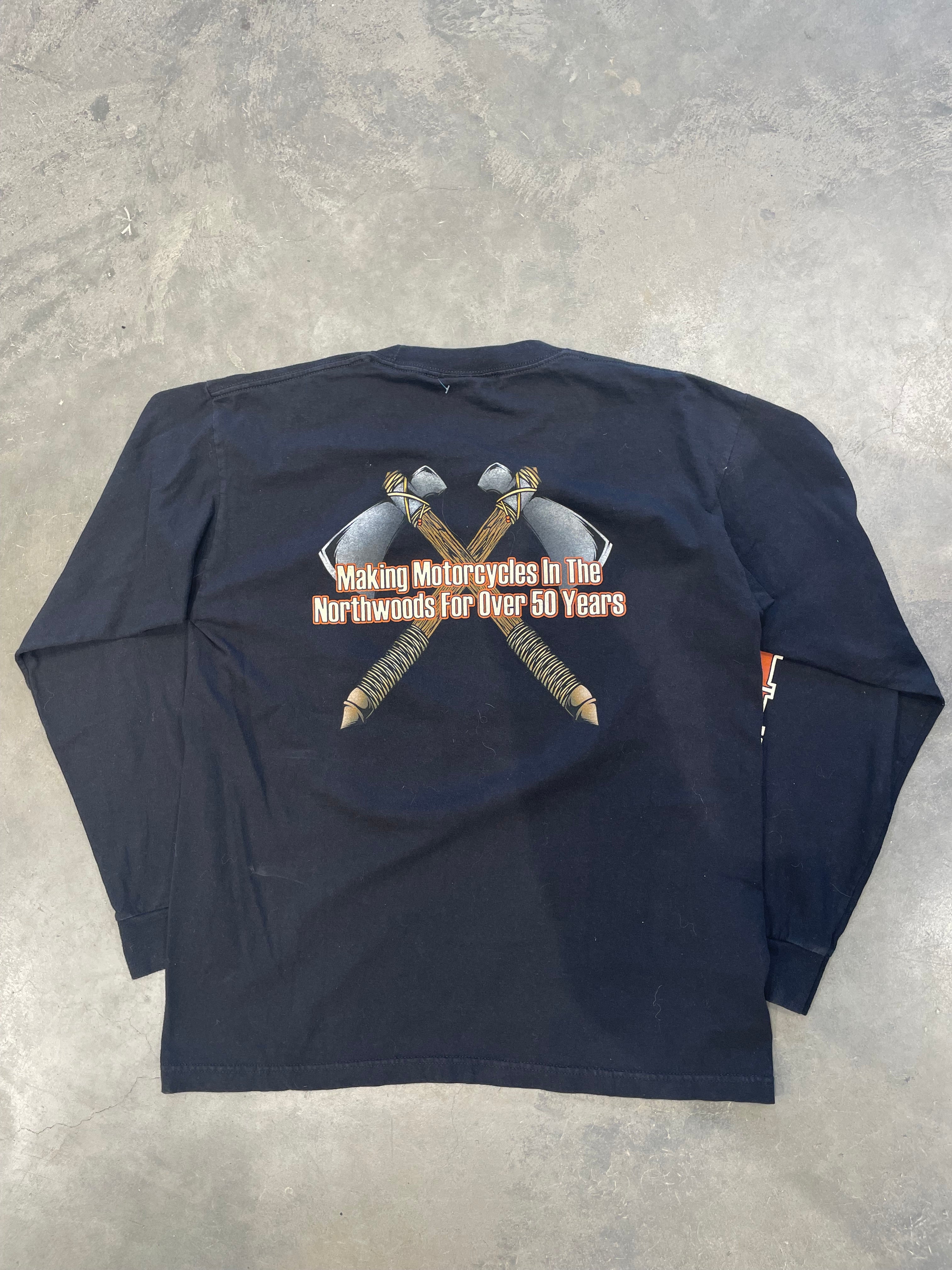 Vintage Black Harley-Davidson Long Sleeve