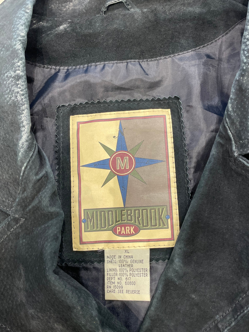 Vintage 90s Black Leather Jacket