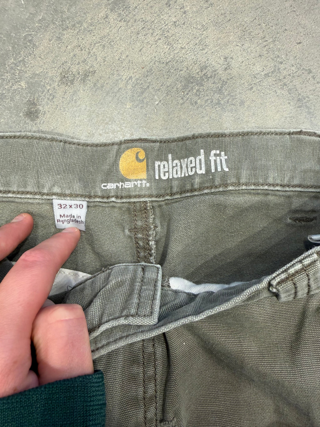 Carhartt Y2K Green Double Knee Pants