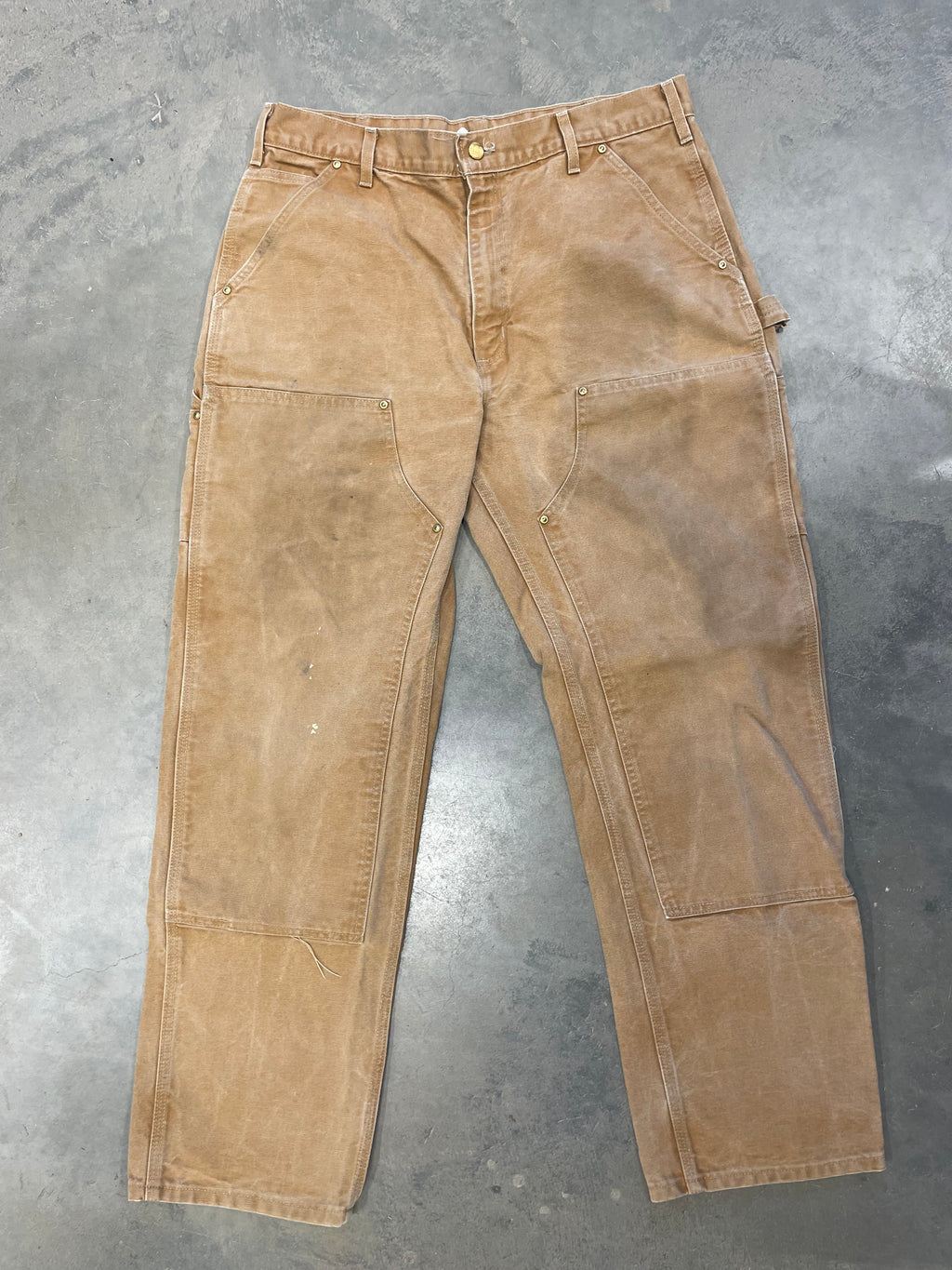 Vintage 90s Tan Carhartt Double-Knee Pants