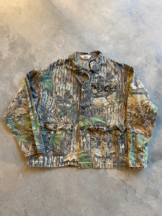 1990's Camo Button Up