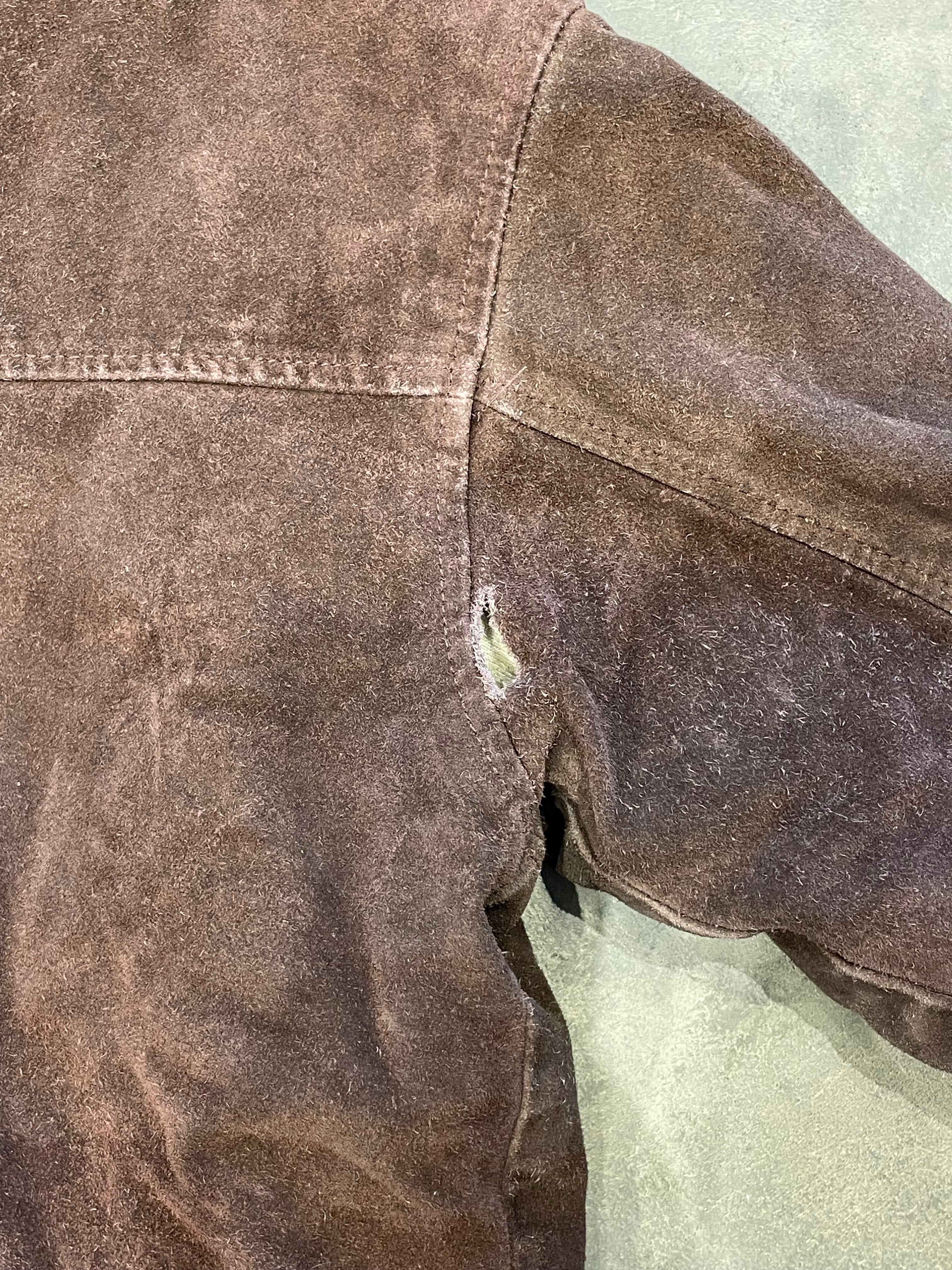Vintage Y2K Brown Leather Jacket