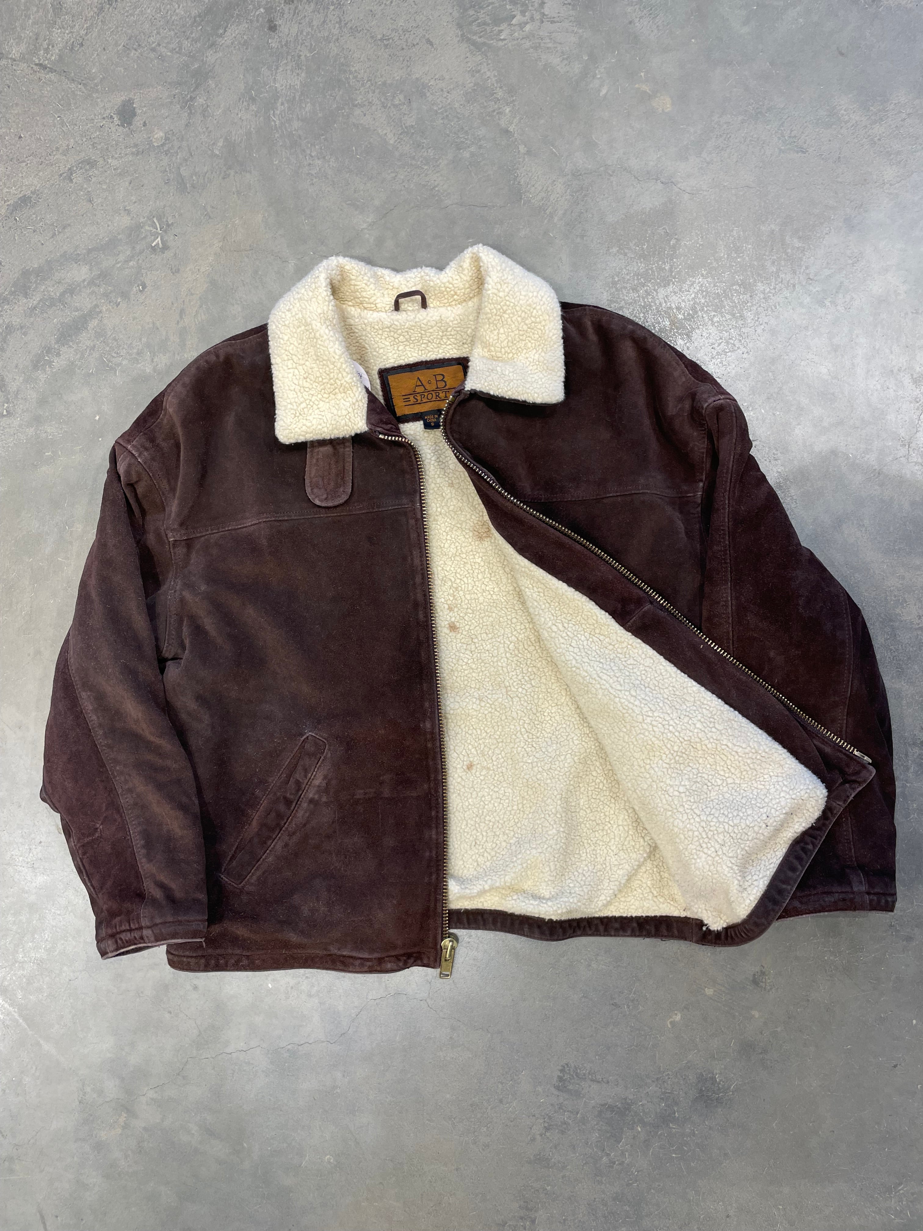 Vintage Y2K Brown Leather Jacket