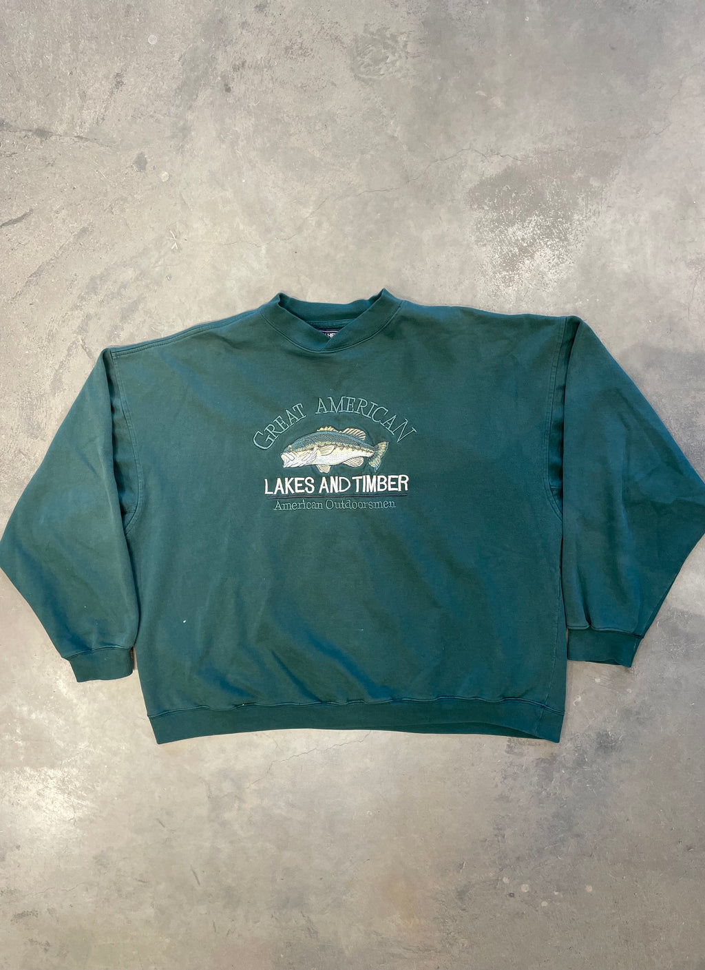 Vintage 90s Green Lakes and Timber Sweatshirt