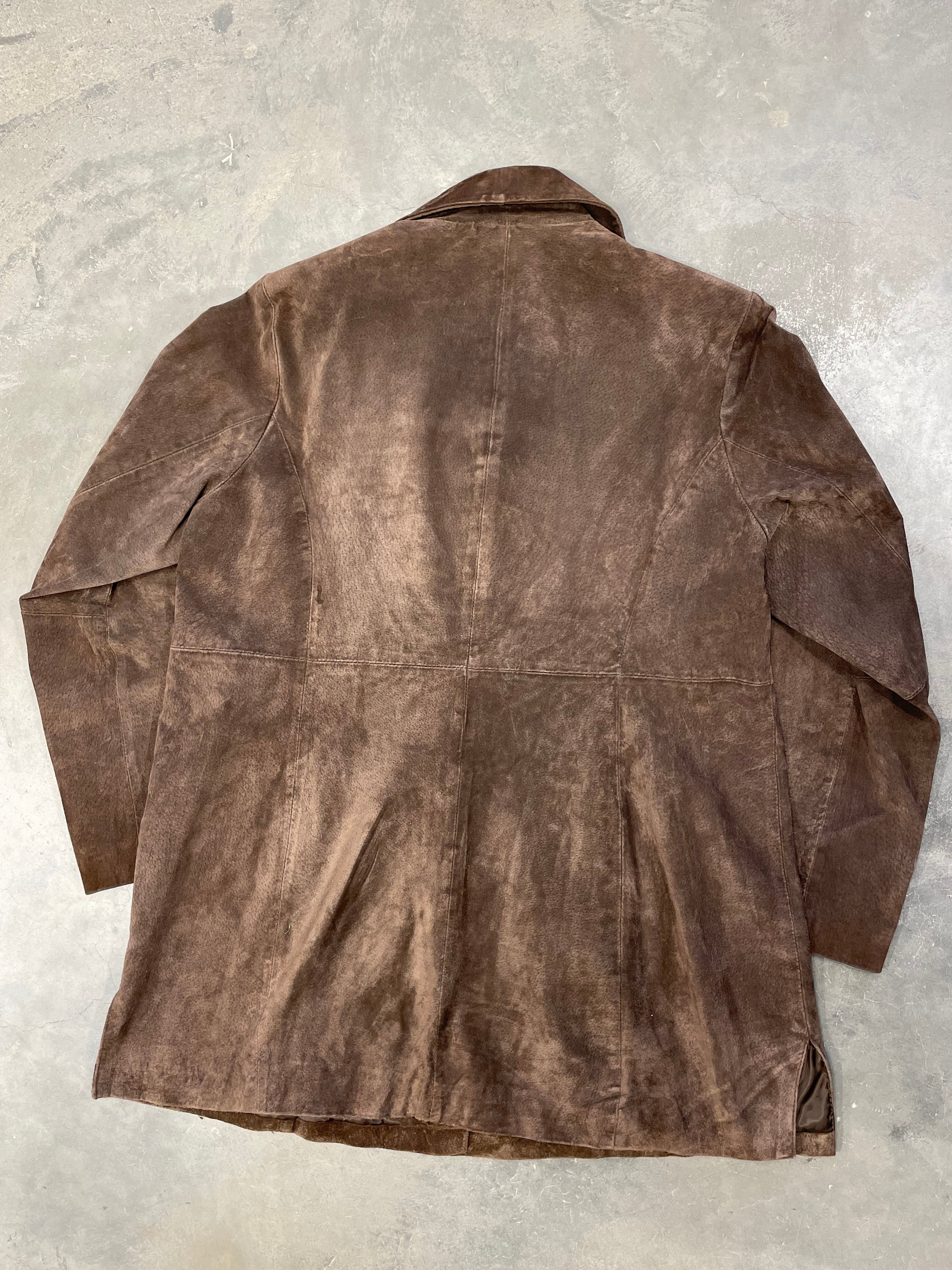 Vintage 90s Brown Leather Jacket