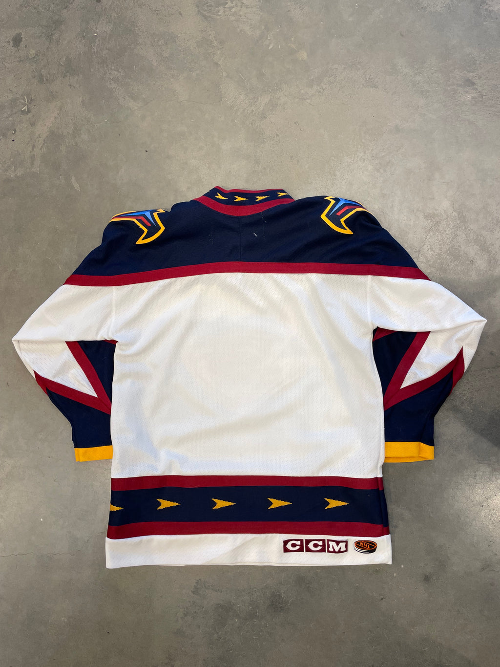 Vintage 90s White Atlanta Thrashers CCM Jersey