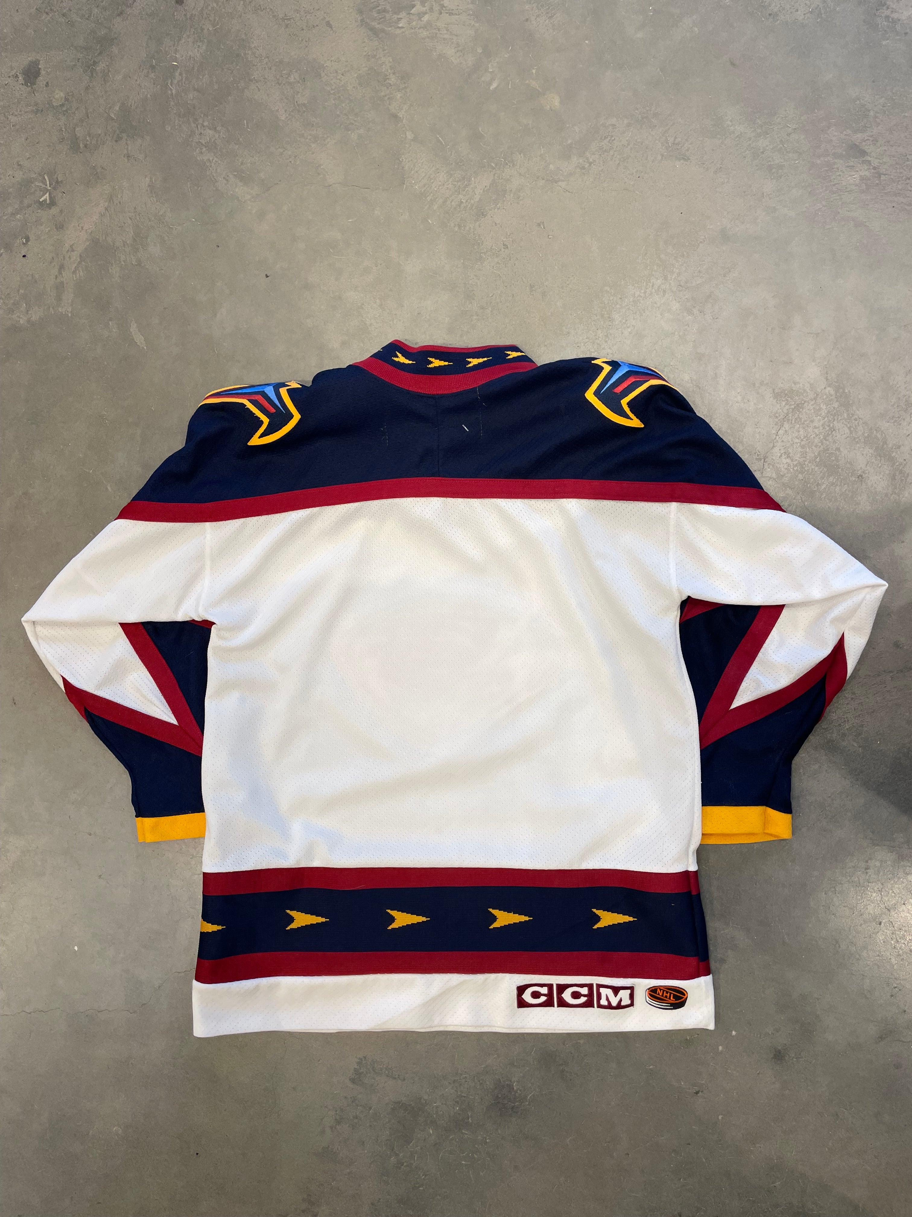 Vintage 90s White Atlanta Thrashers CCM Jersey