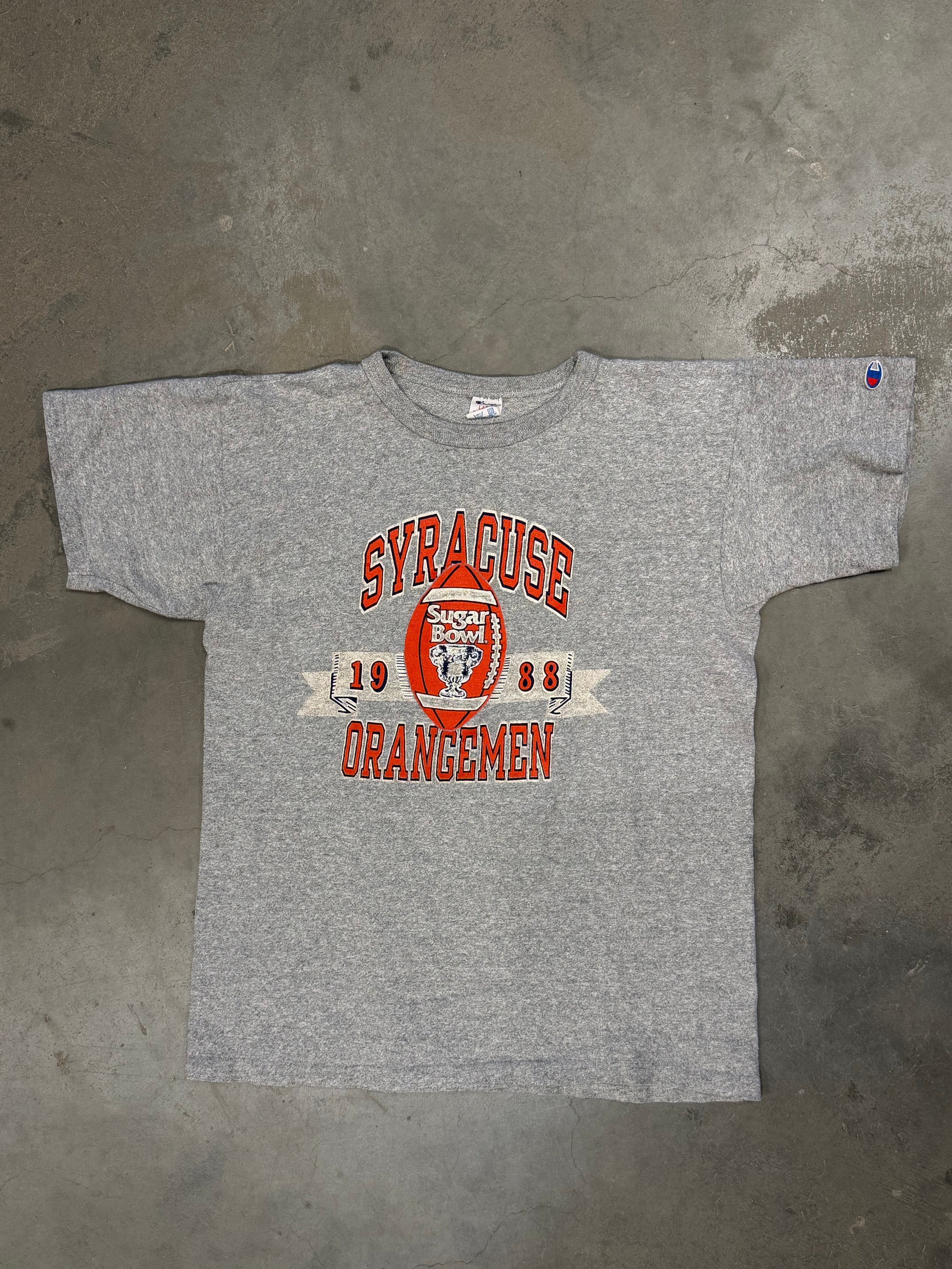 Vintage ‘88 Grey Syracuse Football Champion Tee