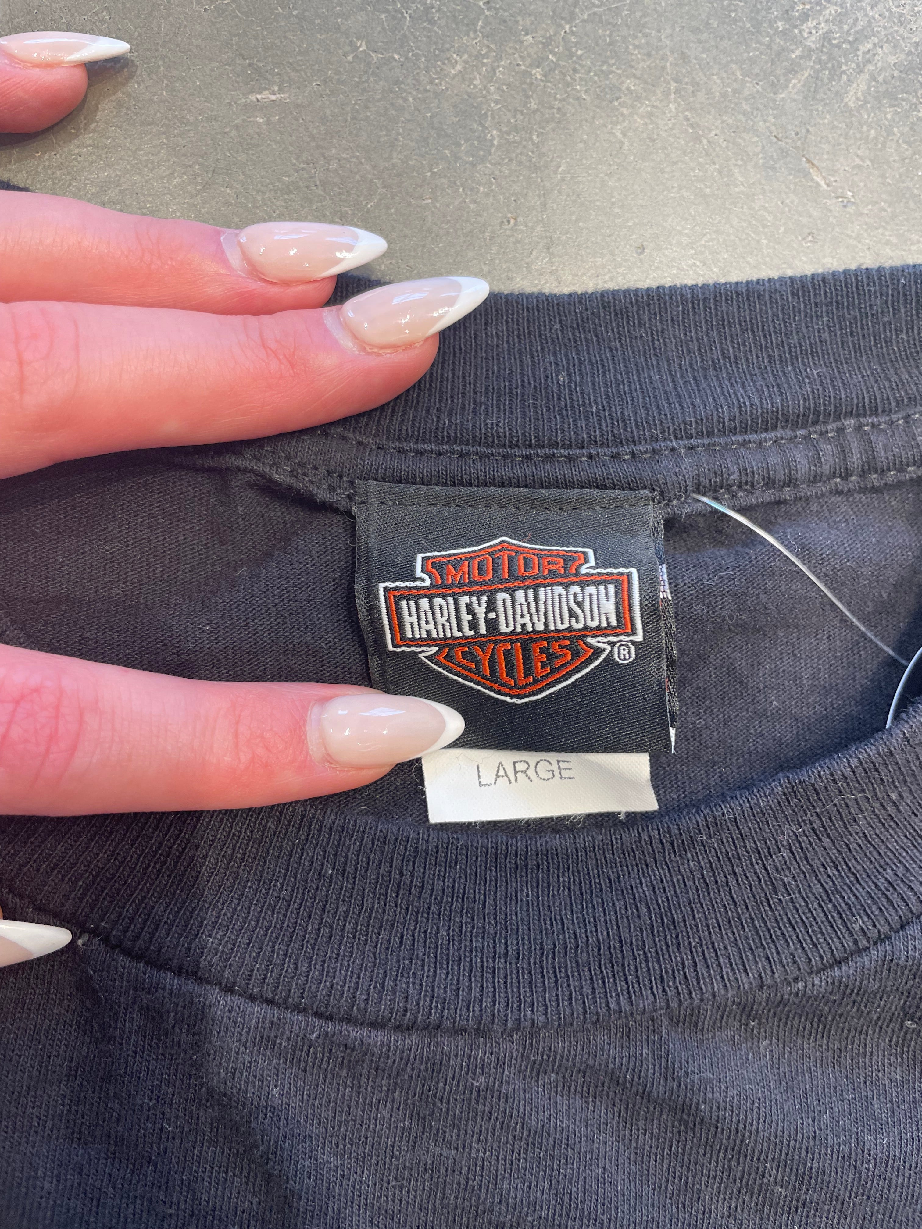 Vintage Black Harley-Davidson Long Sleeve