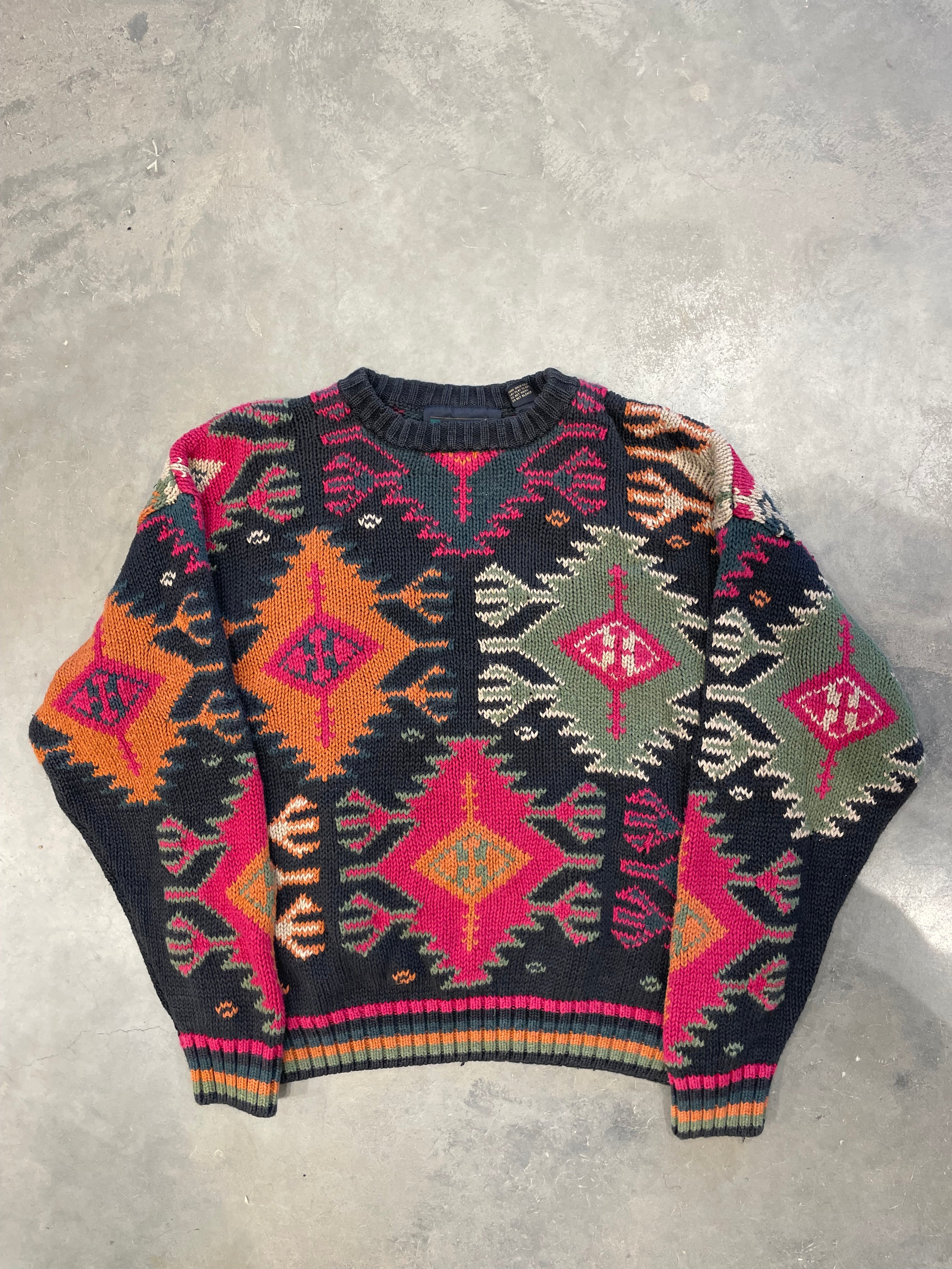 Vintage 90s Black Knit Sweater