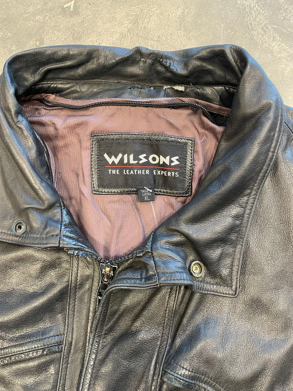 Vintage 90s Black Leather Jacket