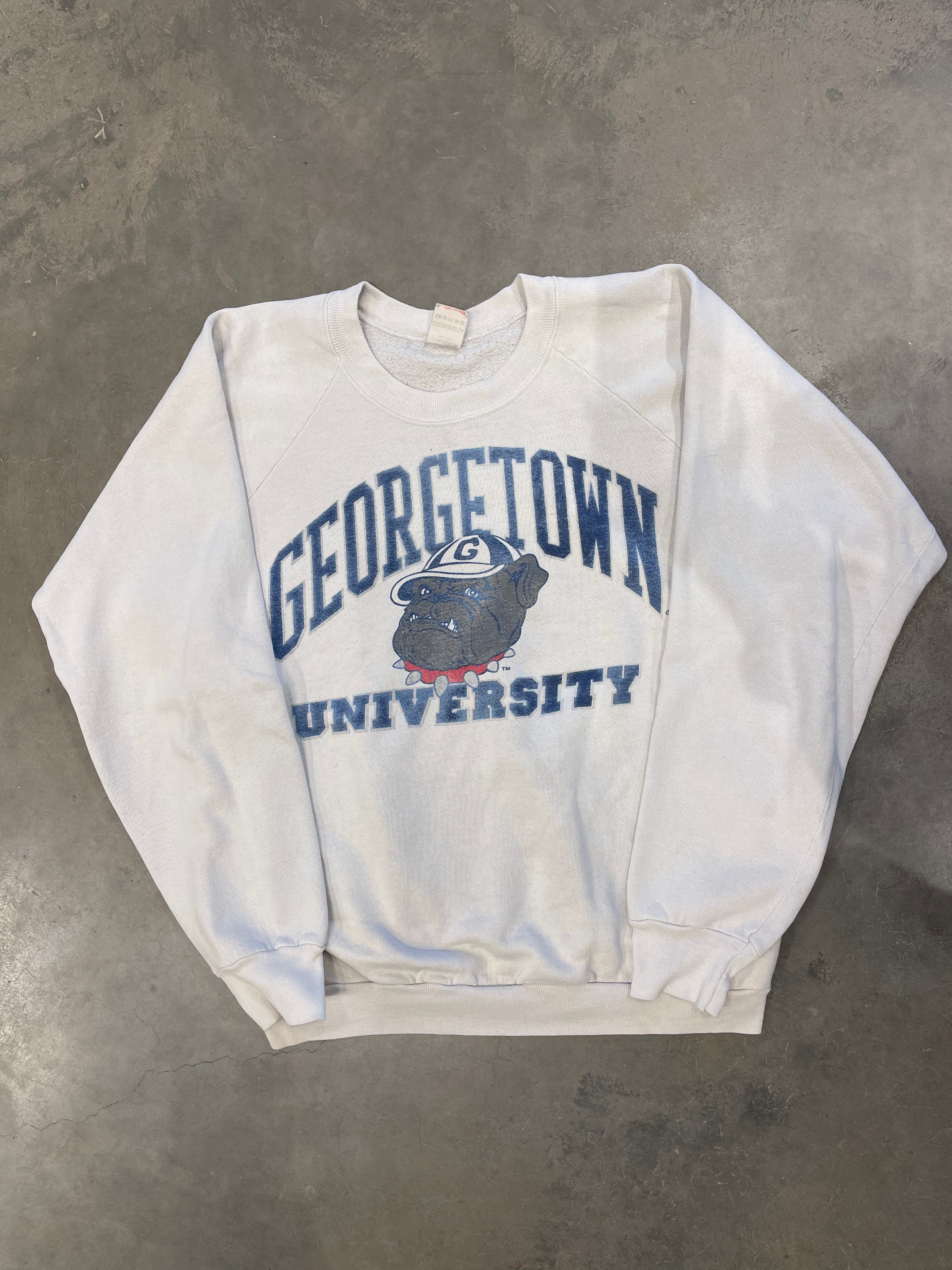 Vintage 90s White Georgetown Sweatshirt