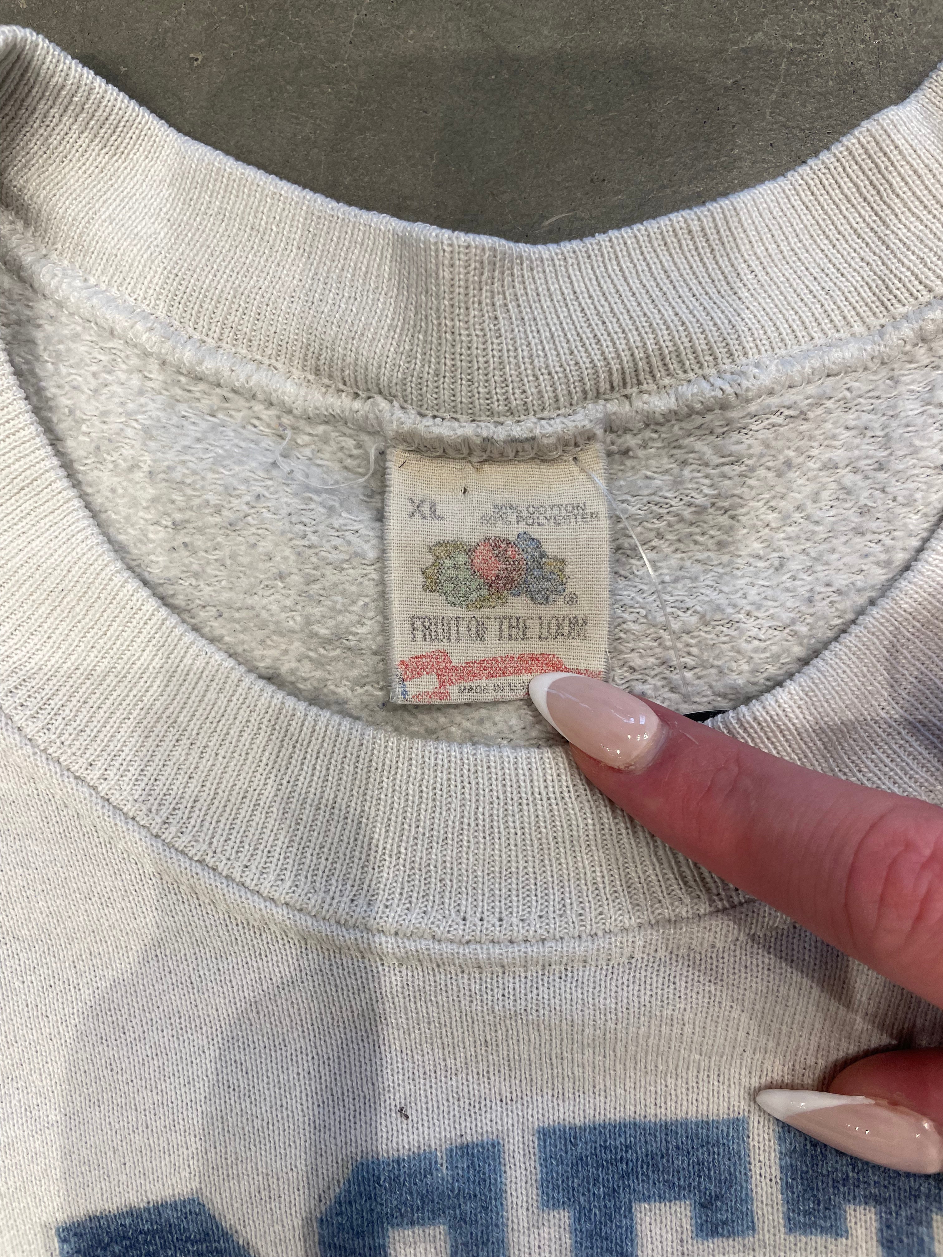 Vintage 90s White Georgetown Sweatshirt